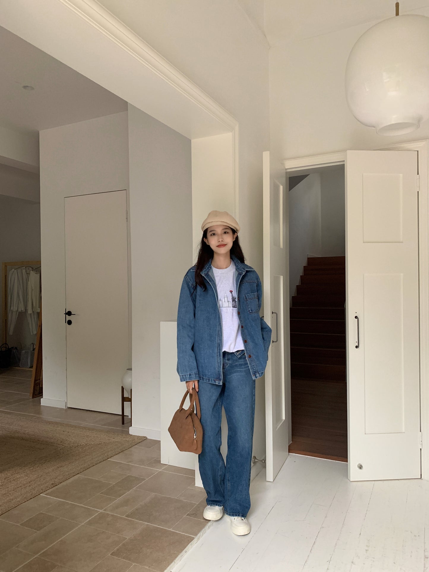 Minimalist denim shirt