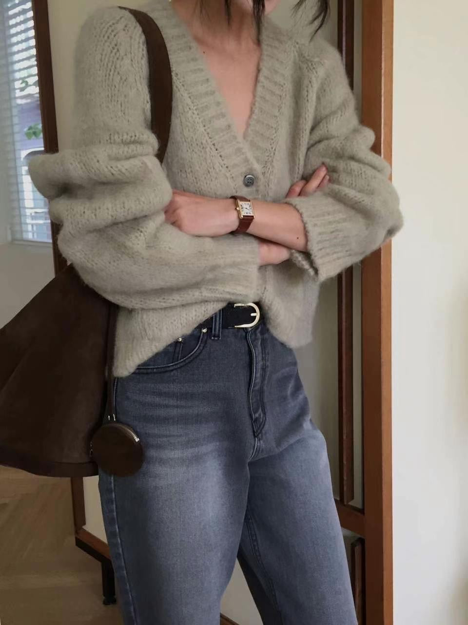 Soft knitted cardigan