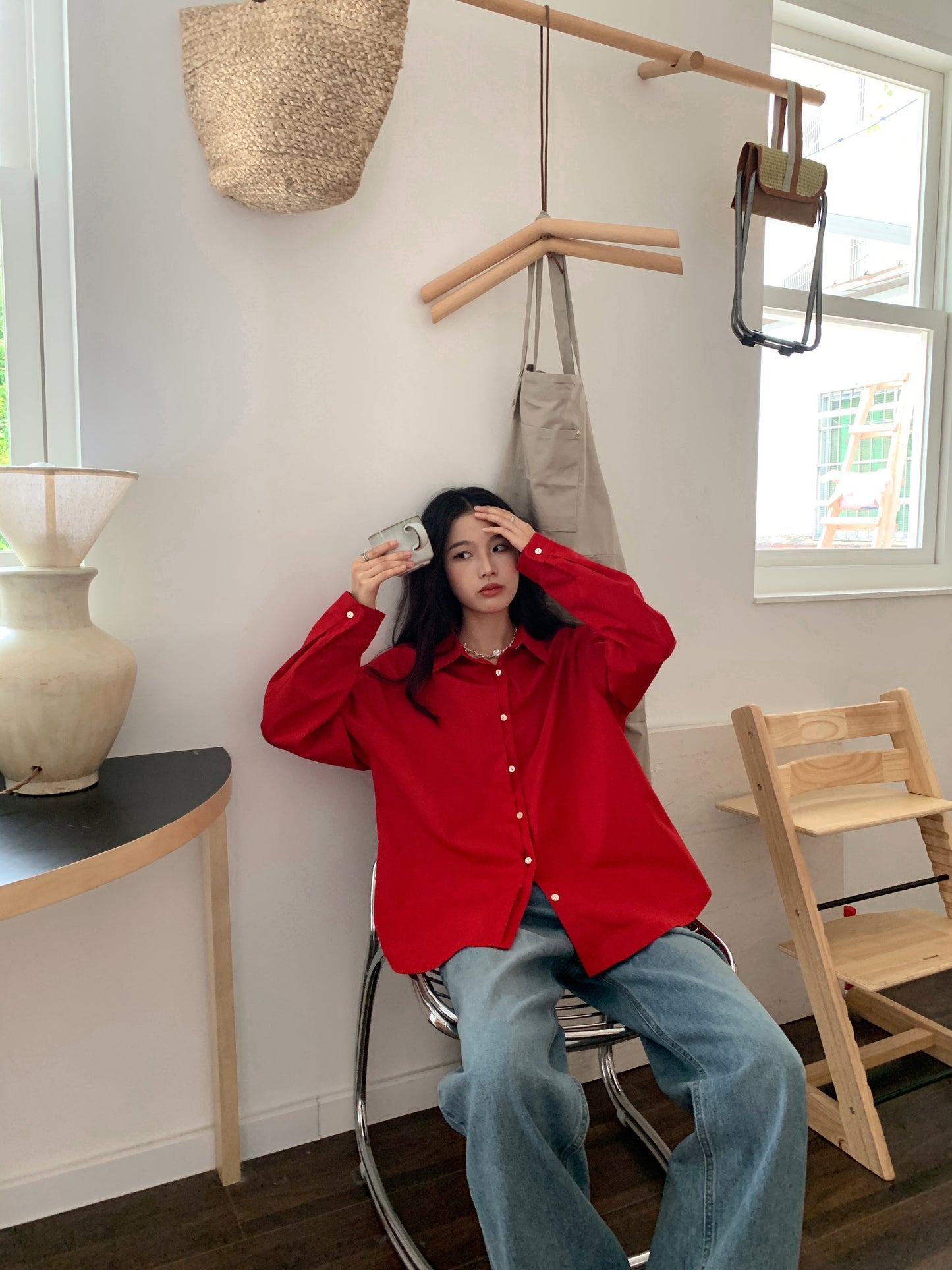 Twill fabric shirt