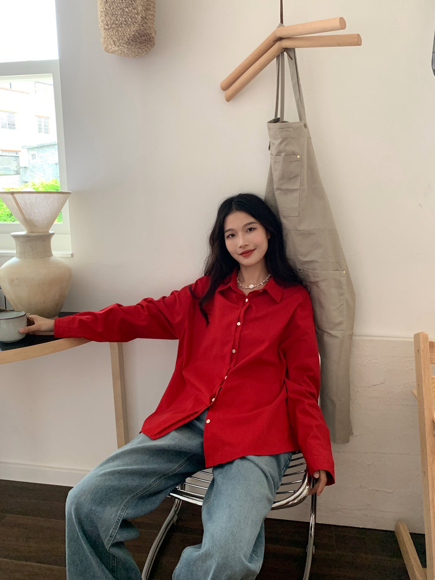 Twill fabric shirt
