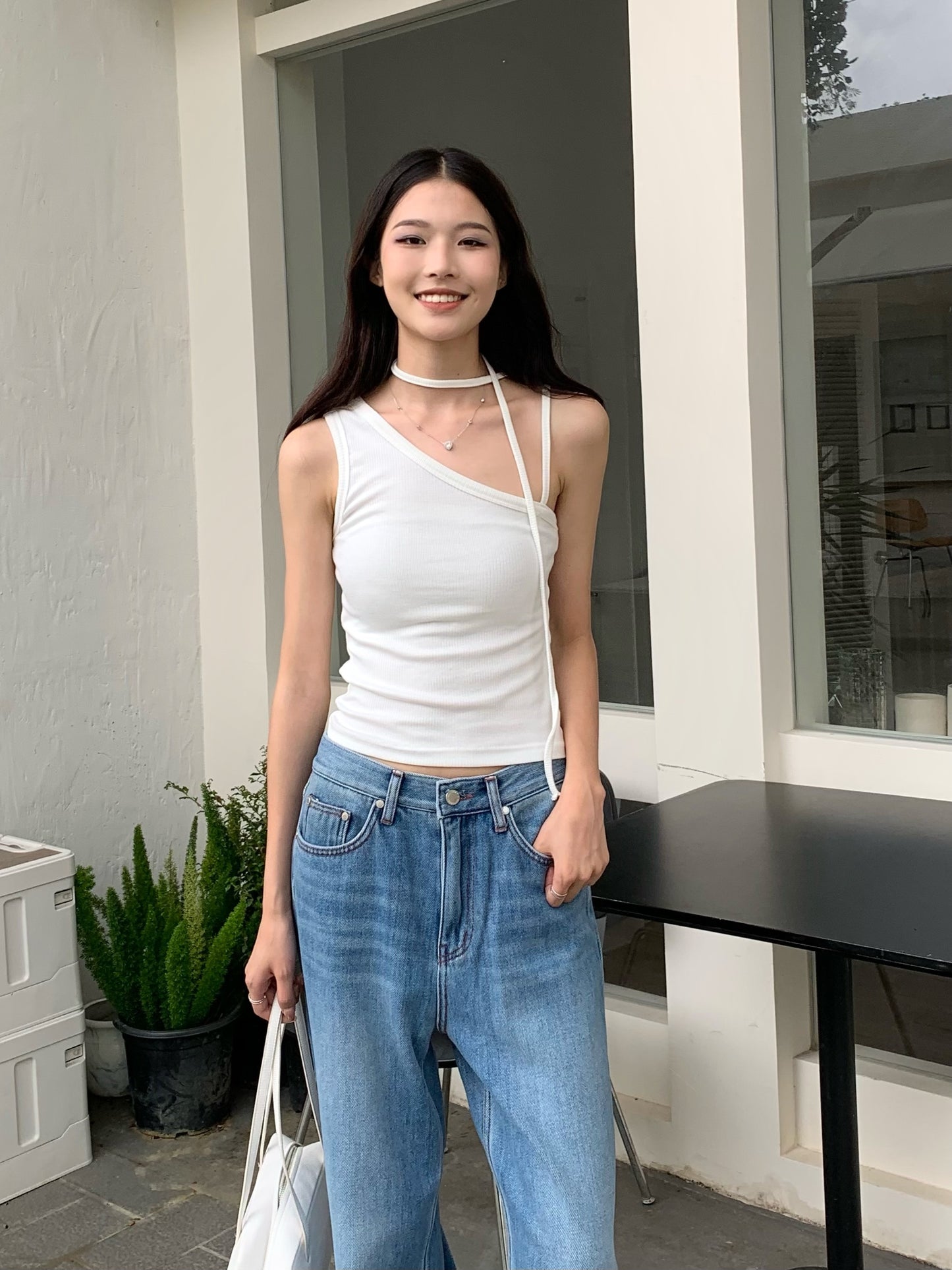 H02136 One-sided camisole
