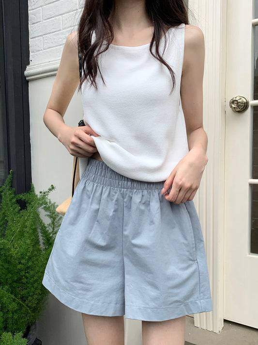 H01249 修腰橡筋短褲