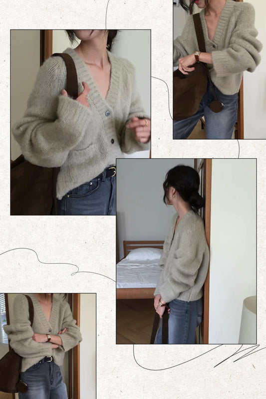 Soft knitted cardigan